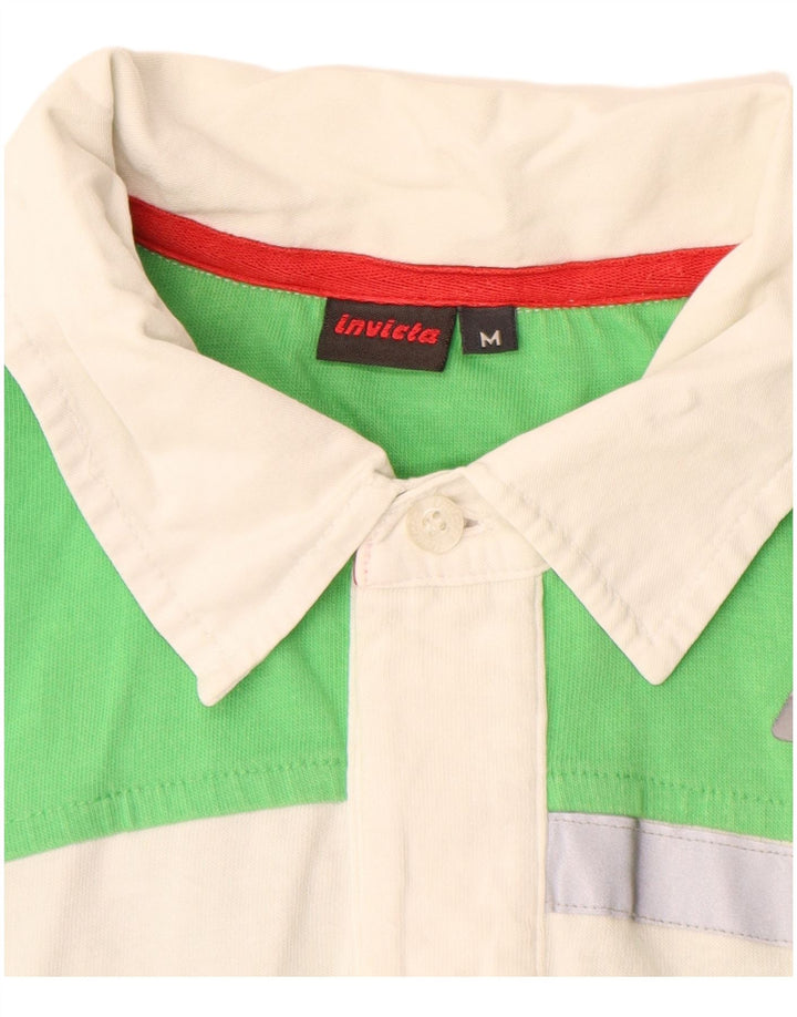 Camisa polo masculina INVICTA algodão colorblock verde médio