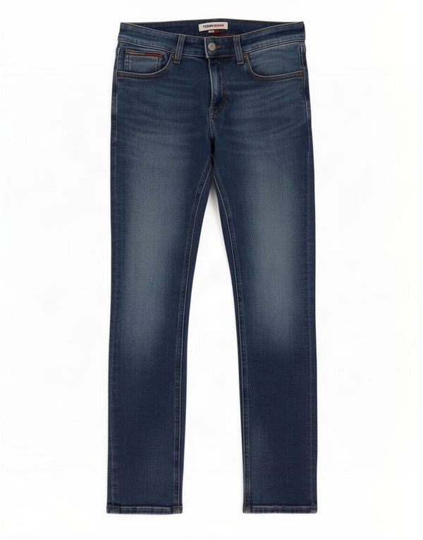 Tommy Hilfiger Masculino Scanton Slim Jeans W30 L30 Azul Algodão