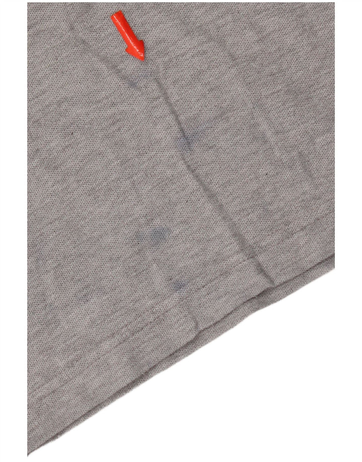 Camisa polo masculina Fila grande algodão cinza