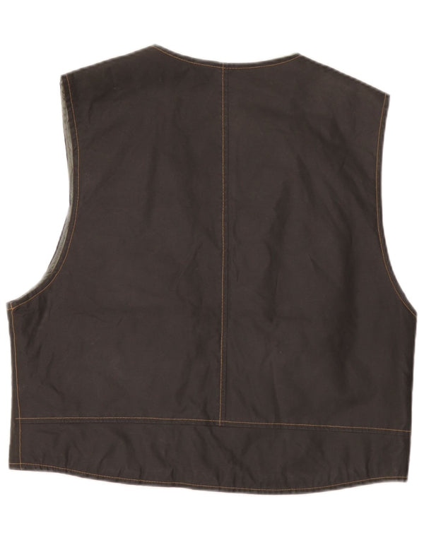 Colete masculino vintage pequeno algodão preto