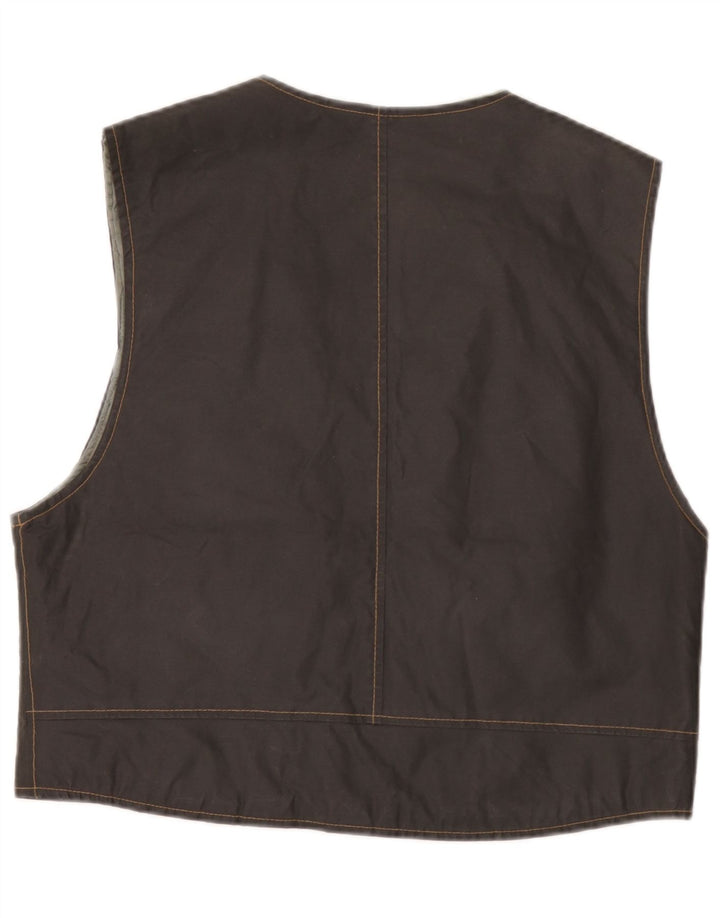Colete masculino vintage pequeno algodão preto