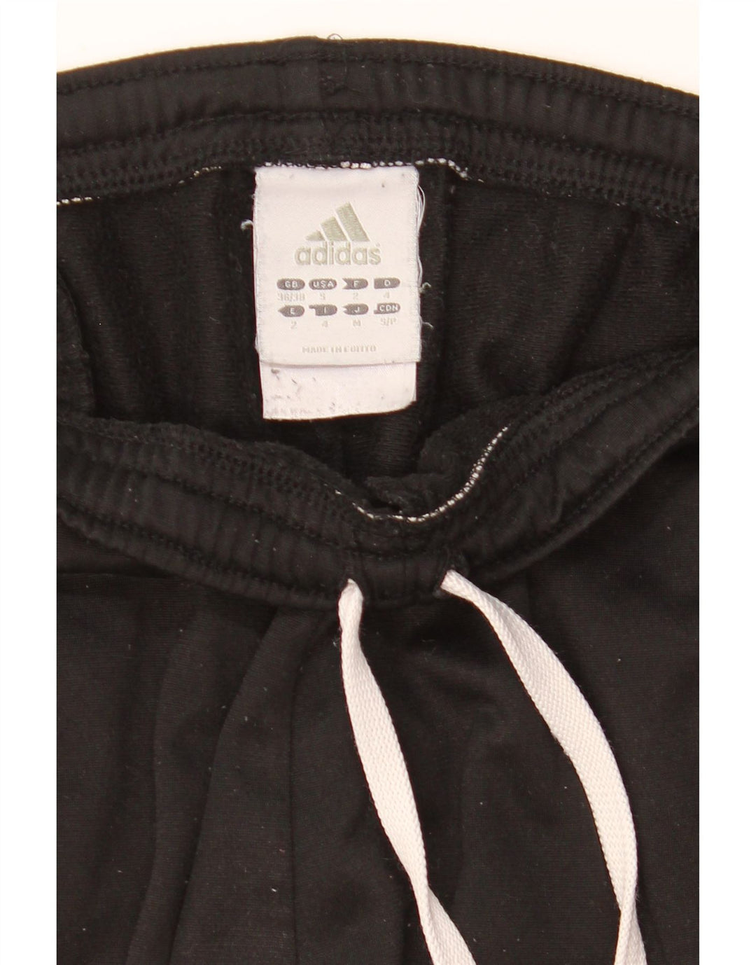 Calça de treino masculina ADIDAS UK 36/38 pequena preta poliéster