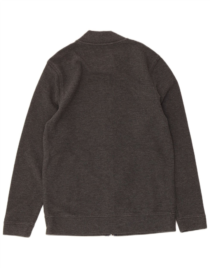 Suéter cardigã masculino Massimo Dutti pequeno algodão cinza