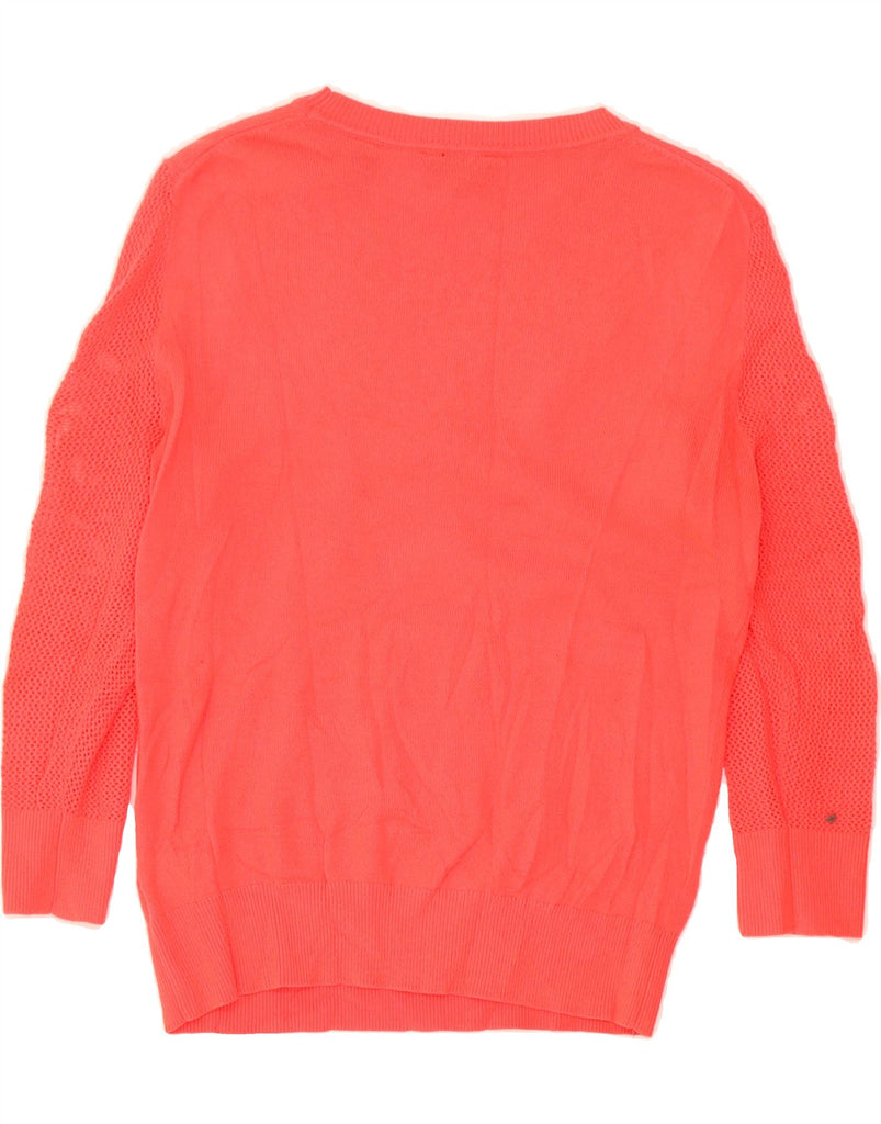 TED BAKER Womens Oversized Boat Neck Jumper Sweater Size 1 XS Red Paisley Vintage Ted Baker and Second-Hand Ted Baker from Messina Hembry 