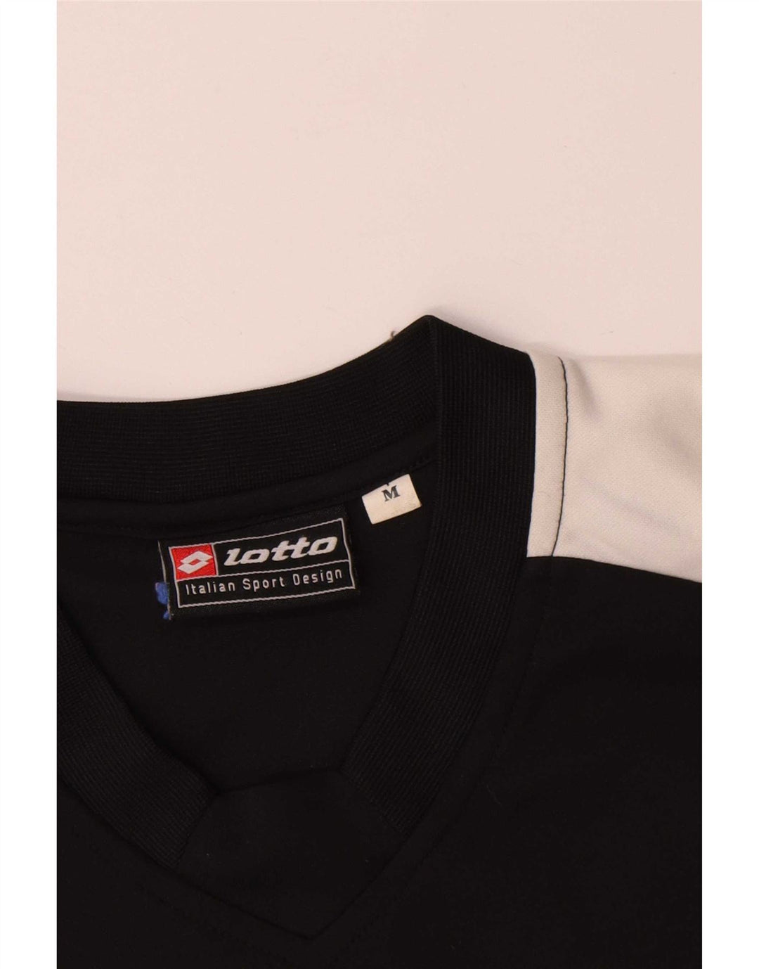 Lotto Camiseta masculina gráfica Top Médio Preto Colorblock Poliéster