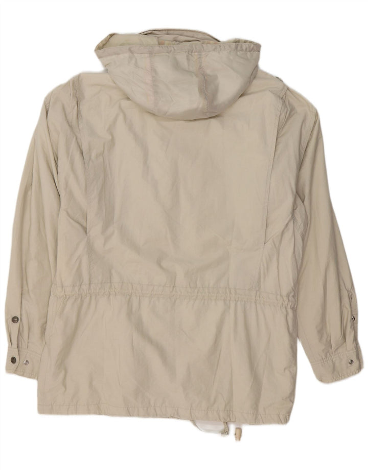 Jaqueta utilitária masculina KLEPPER Gore-Tex com capuz Reino Unido 38 algodão bege médio