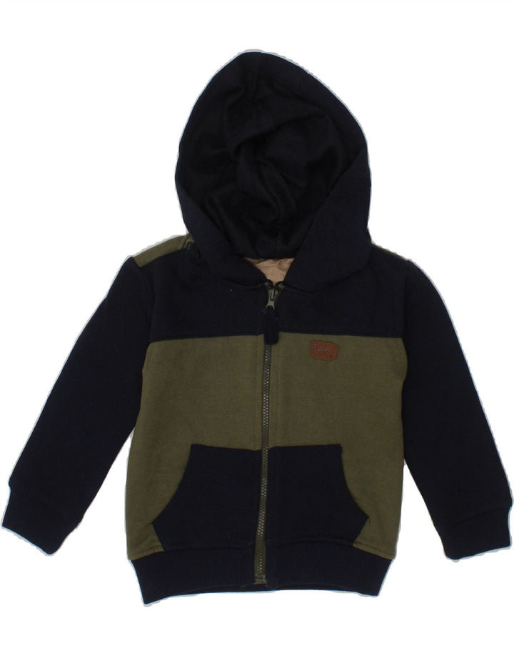 LEE Baby Boys Hoodie Jumper 9-12 Months Khaki Colourblock Cotton Vintage Lee and Second-Hand Lee from Messina Hembry 