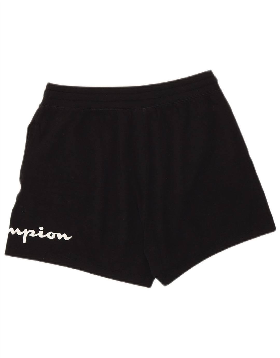 Shorts esportivos gráficos femininos Champion UK 12 médio algodão preto