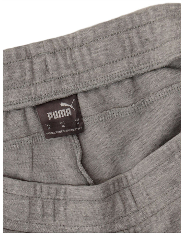 Calça de treino masculina PUMA cinza médio colorblock