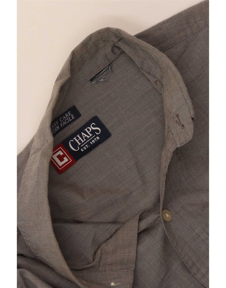 Chaps Camisa masculina grande cinza