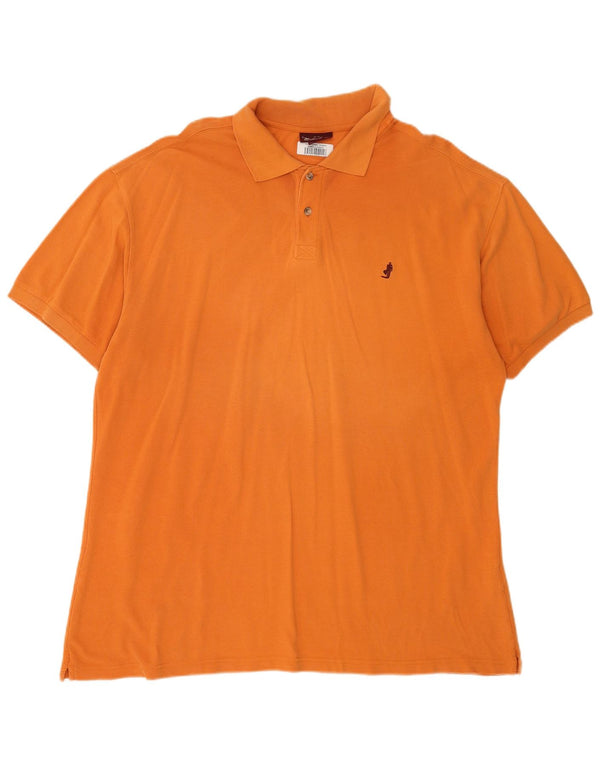 Camisa polo masculina Marlboro Classics 3XL algodão laranja