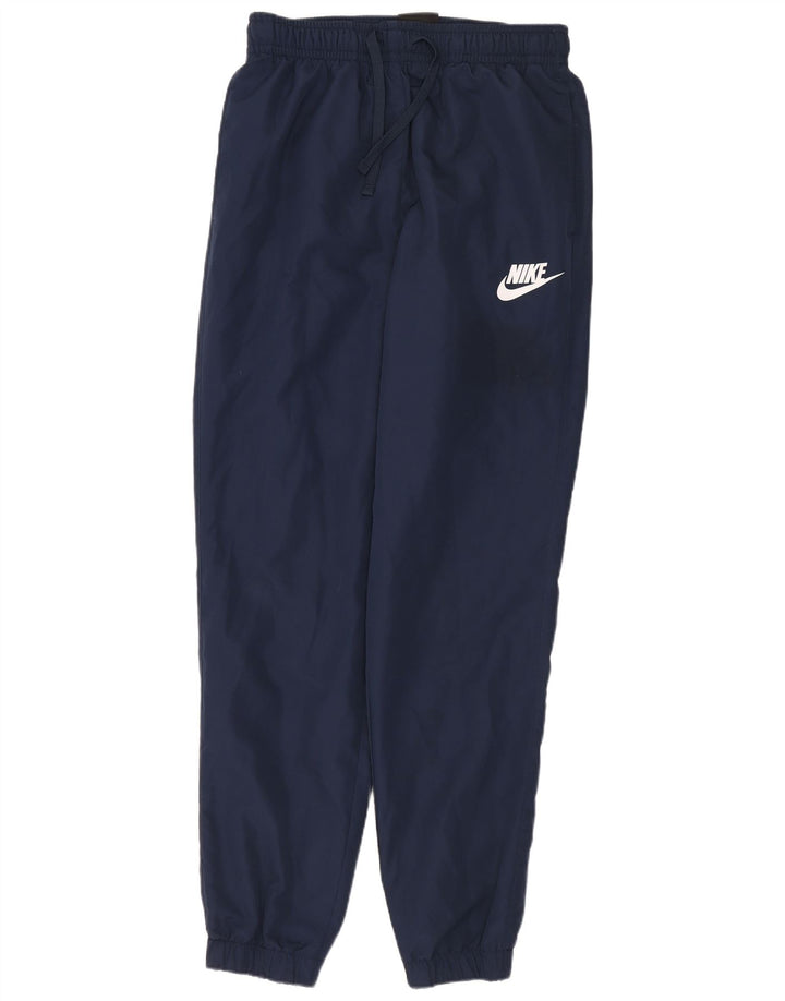 Nike Mens Treino Calças Joggers Pequeno Poliéster Azul Marinho