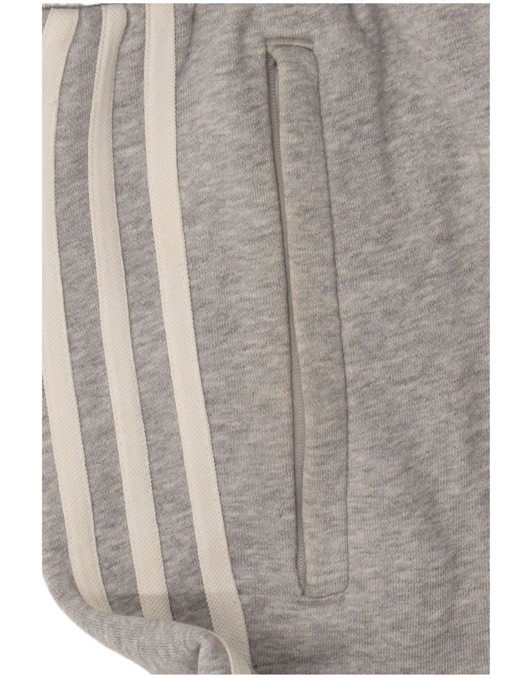 Adidas Mens Treino Calças Joggers Pequeno Algodão Cinza