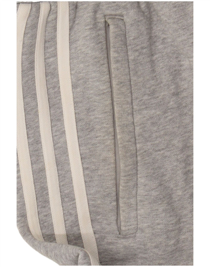 Adidas Mens Treino Calças Joggers Pequeno Algodão Cinza