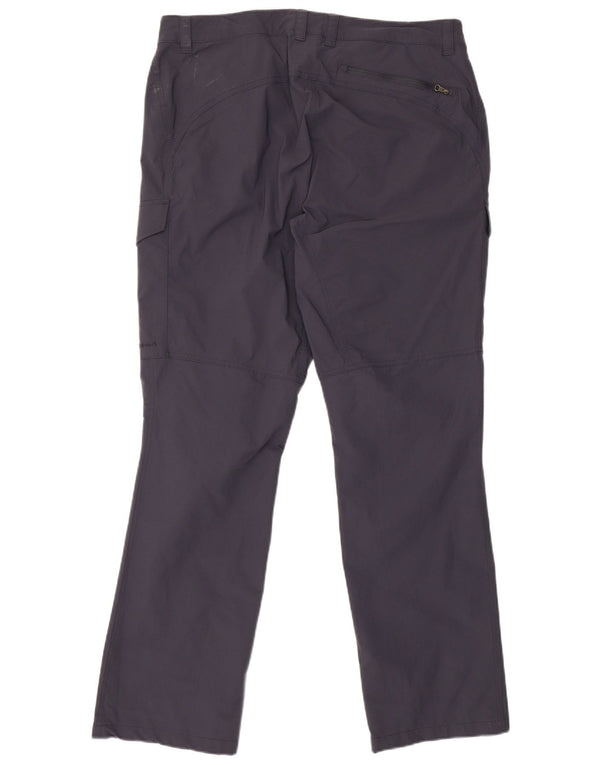 Calça cargo feminina Rohan para caminhada Reino Unido 16 grande W36 L31 azul marinho poliamida