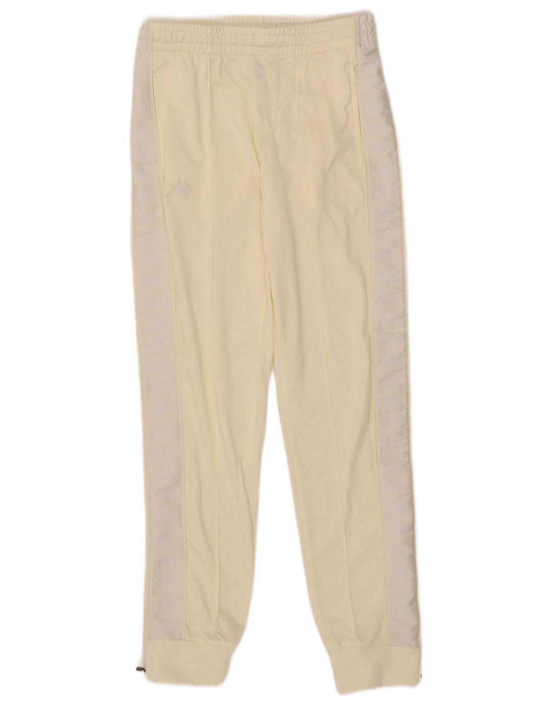 Kappa Mens Graphic Tracksuit Calças Joggers XS Off White Poliéster