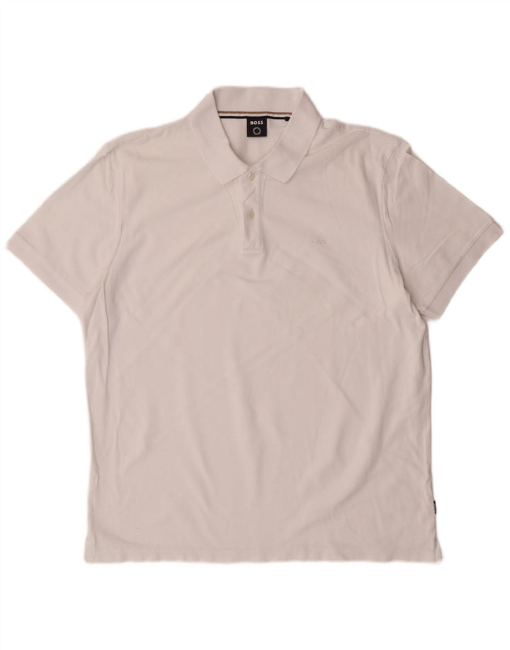 Camisa pólo masculina Hugo Boss XL branca