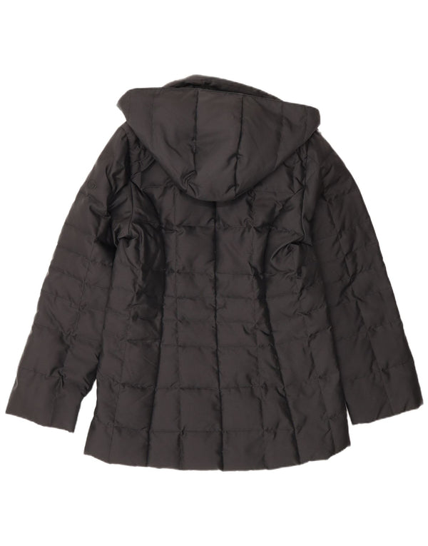 Jaqueta acolchoada com capuz feminino Sergio Tacchini UK 6 XS poliamida preta