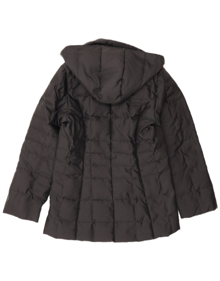 Jaqueta acolchoada com capuz feminino Sergio Tacchini UK 6 XS poliamida preta
