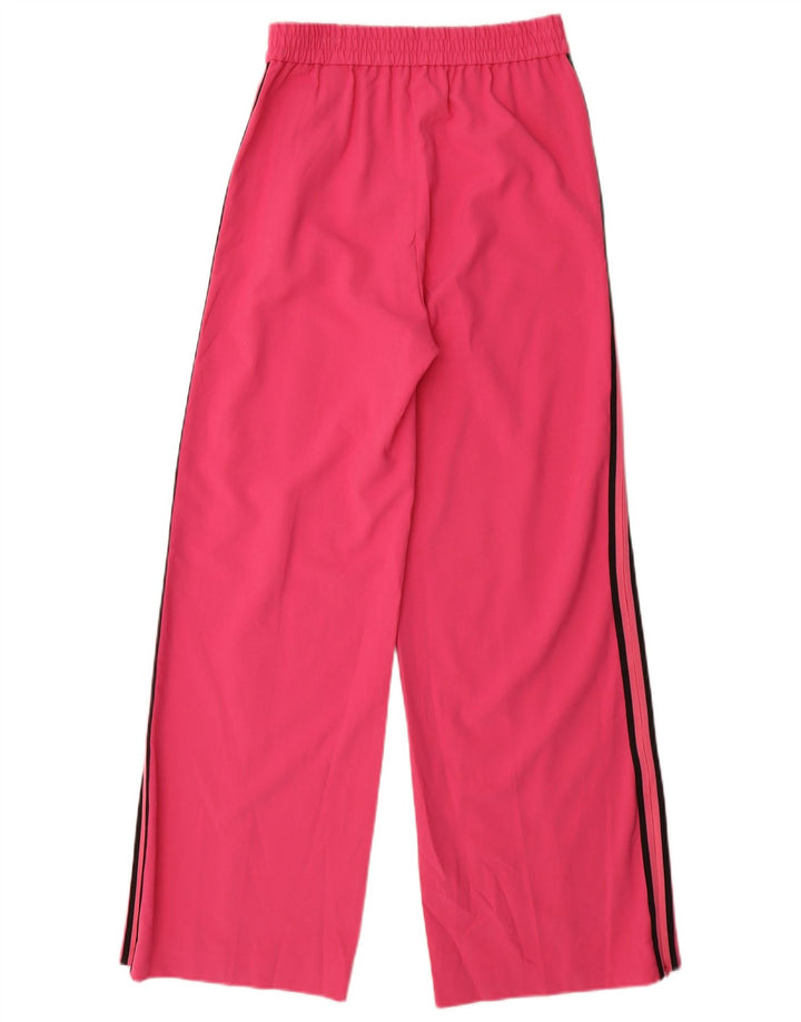 Calça de treino feminina Marks & Spencer UK 10 poliéster rosa pequeno