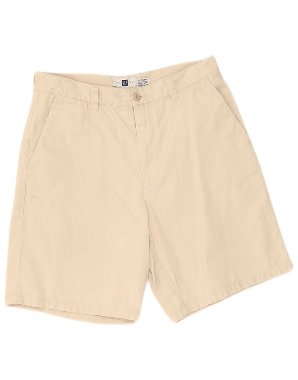 Gap Mens Chino Shorts W31 Algodão Bege Médio
