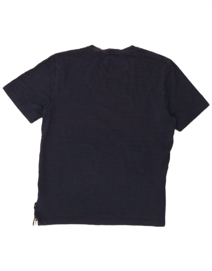 Camiseta masculina Ted Baker tamanho superior 4 grande algodão azul marinho