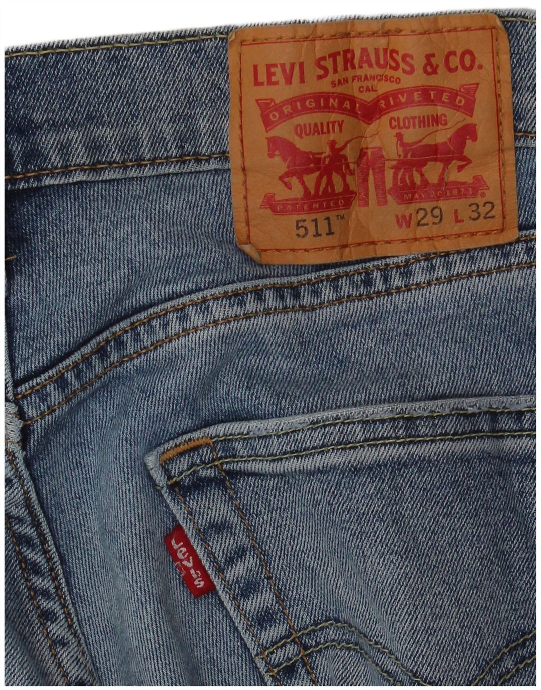 LEVI'S Masculino 511 Slim Jeans W29 L32 Azul