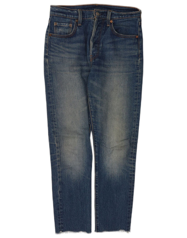 Calça jeans feminina Levi's Slim pequena W25 L26 azul algodão
