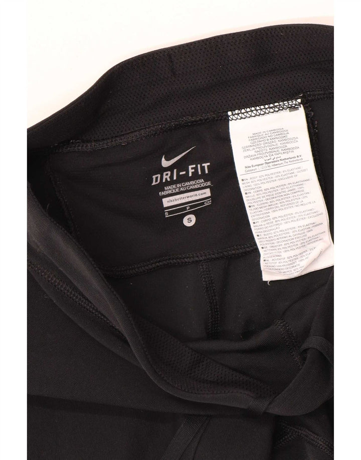 Leggings Nike Dri Fit Capri UK 10 Pequeno Poliéster Preto