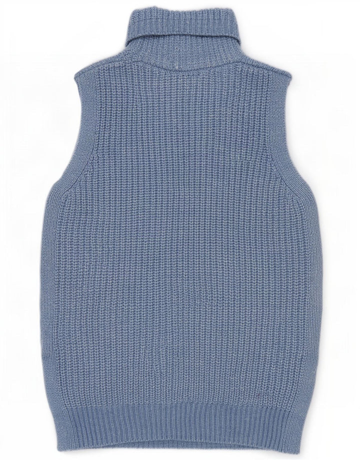 Regata feminina Marks & Spencer com colete UK 14 poliéster azul médio