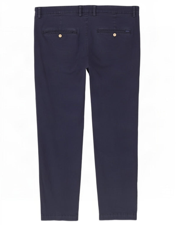 Calça masculina Gant Hallden Slim Fit Chino W42 L32 Azul Marinho Algodão