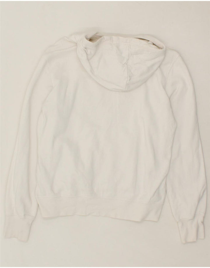 CHAMPION Womens Graphic Hoodie Jumper UK 18 XL White Cotton Vintage Champion and Second-Hand Champion from Messina Hembry 