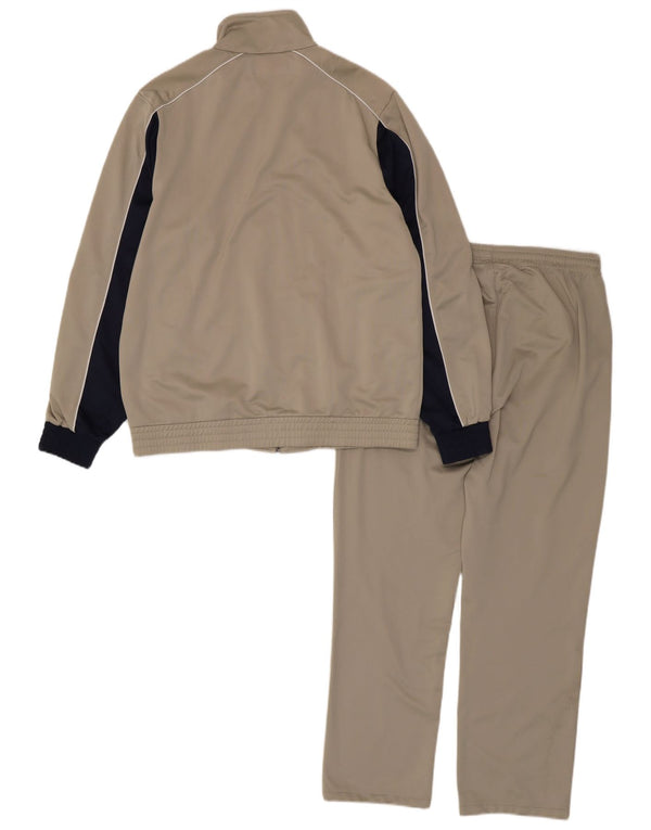 Kappa Mens Full Tracksuit Poliéster Colourblock Bege Médio