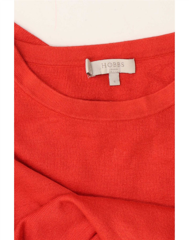 Top oversized feminino Hobbs manga comprida UK 10 pequeno laranja