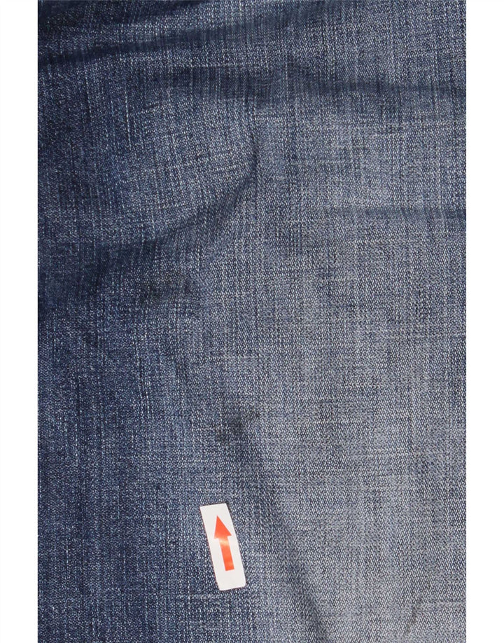 Wrangler Mens Cargo Denim Shorts Médio W33 Azul Algodão