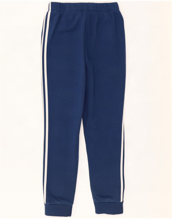 Calça de treino masculina Adidas Joggers UK 38/40 algodão azul médio