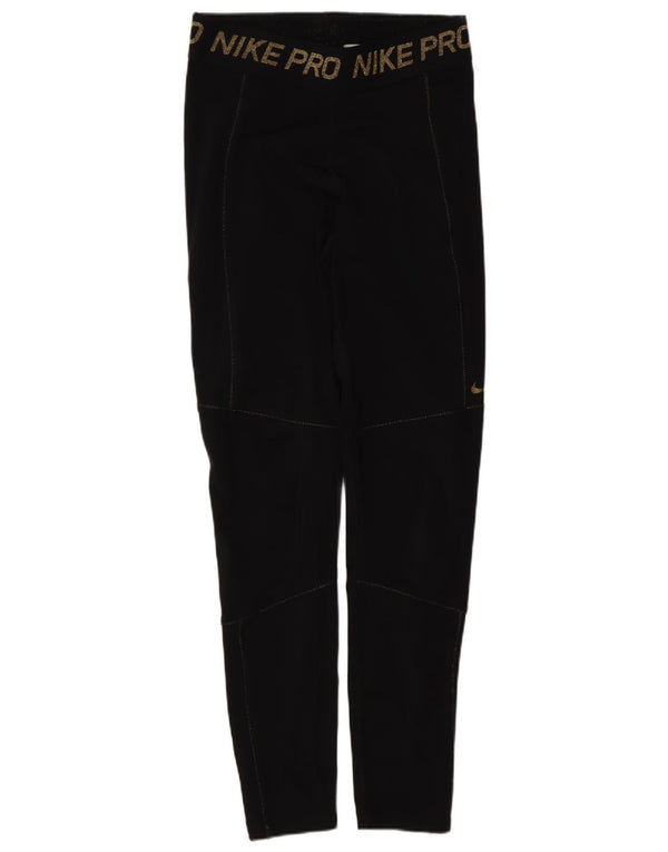 Leggings Nike Dri Fit Graphic UK 12 Médio Preto