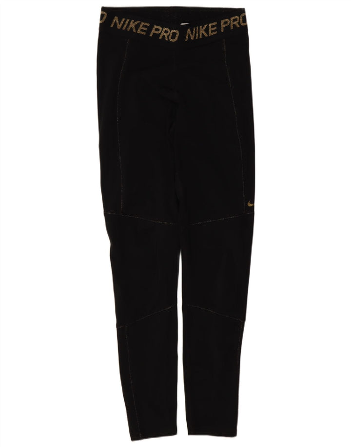 Leggings Nike Dri Fit Graphic UK 12 Médio Preto