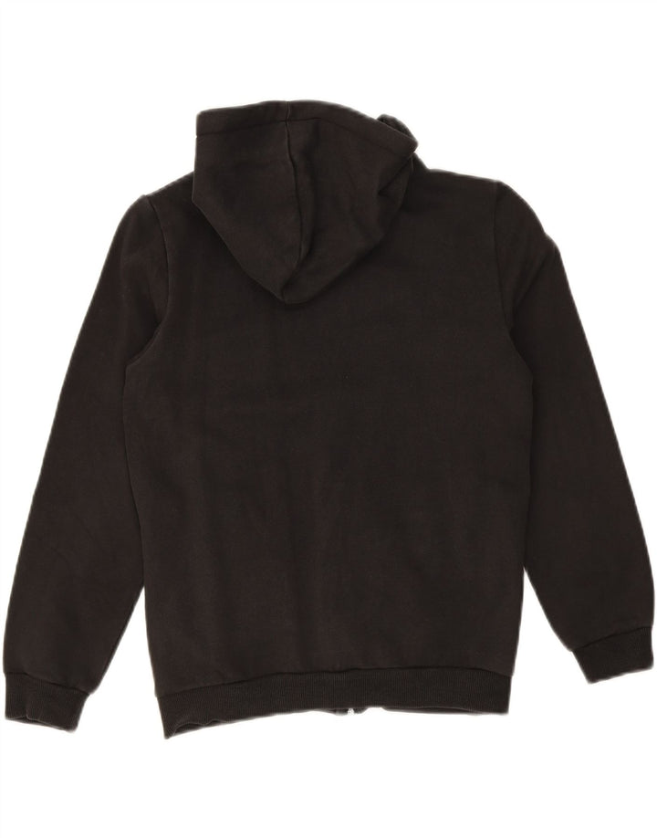 PUMA Boys Zip Hoodie Sweater 11-12 Years Black Colourblock Cotton Vintage Puma and Second-Hand Puma from Messina Hembry 