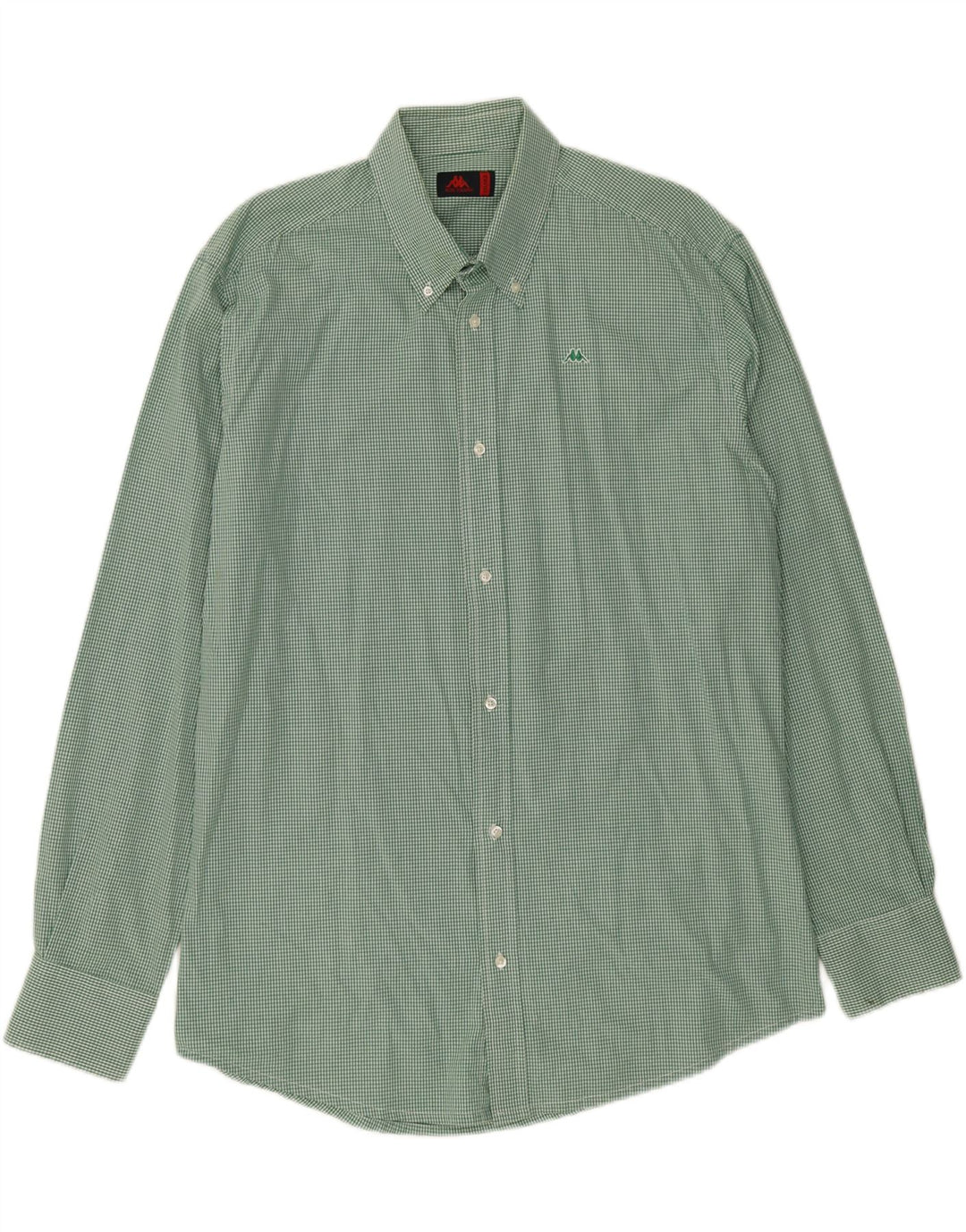 Camisa masculina KAPPA 2XL algodão guingão verde