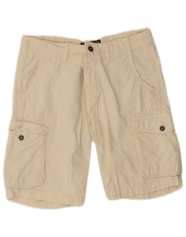 OVS Mens Regular Cargo Shorts W32 Algodão Bege Médio