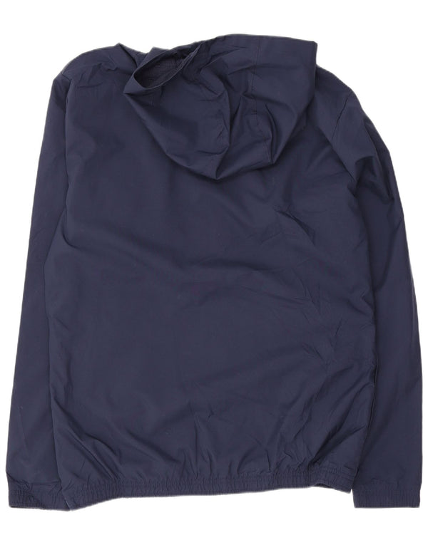Jaqueta de chuva com capuz Puma Mens Box Hill FC Reino Unido 38 poliéster azul marinho médio