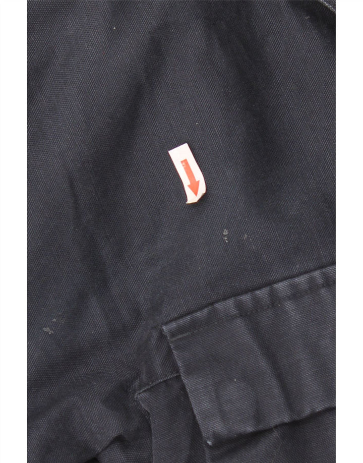 Jaqueta utilitária masculina Murphy & Nye Reino Unido 38 algodão azul marinho médio