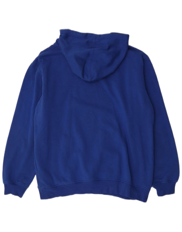 Adidas Mens Graphic Hoodie Jumper Médio Algodão Azul