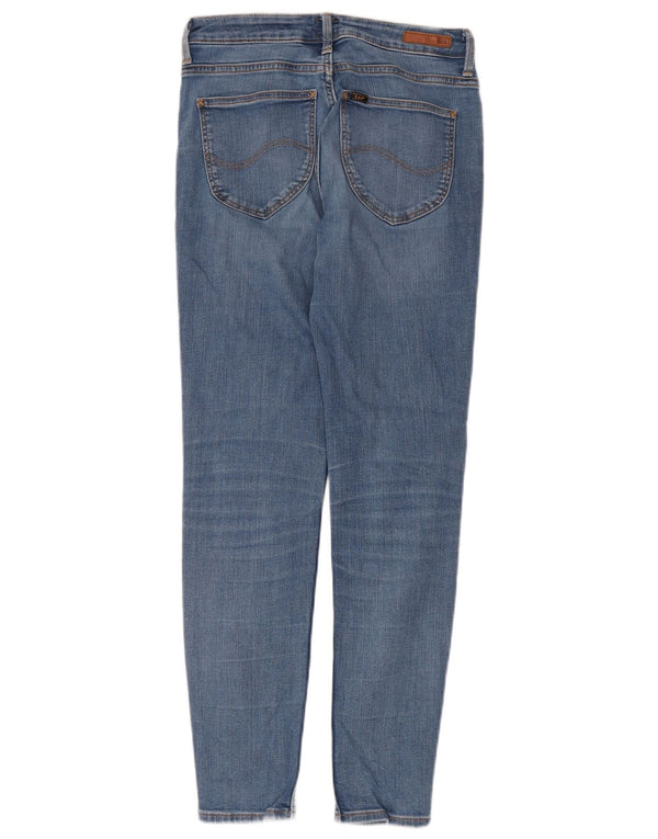 Lee Womens Scarlett High Skinny Jeans W30 L31 Azul Algodão