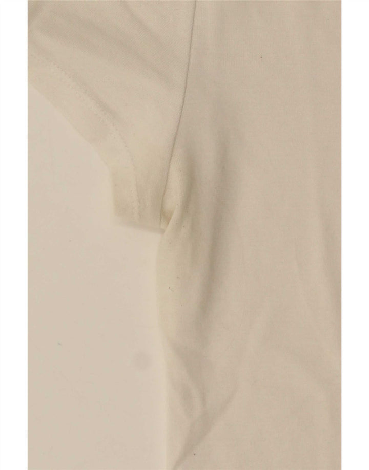 Camiseta feminina Levi's UK 12 algodão branco médio