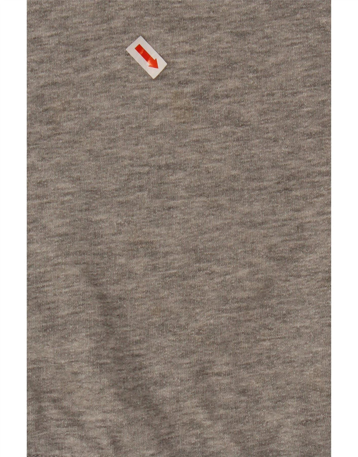 KAPPA moletom masculino jumper médio cinza algodão