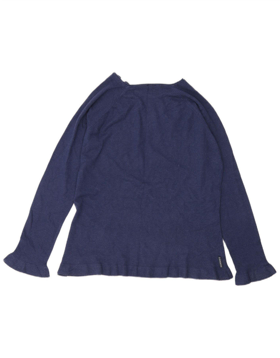 Suéter feminino ARMANI com zíper e gola EU 48 2XL azul marinho
