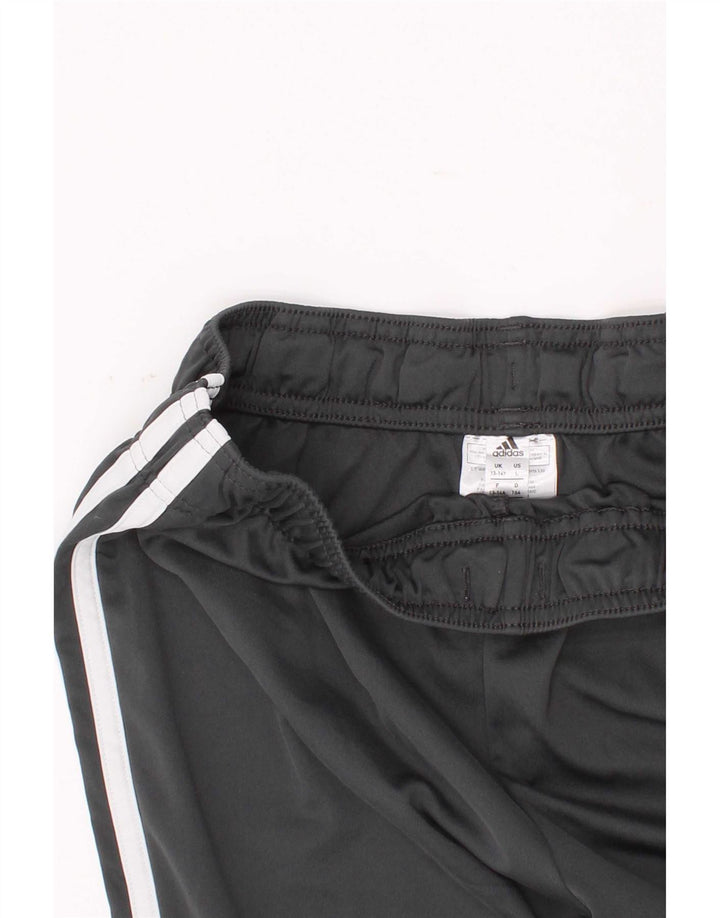 Shorts esportivos masculinos Adidas 13-14 anos cinza colorblock poliéster