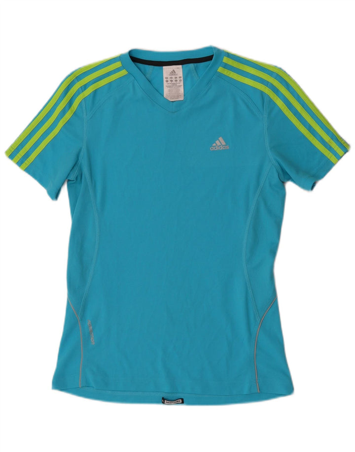 Camiseta Feminina Adidas Top UK 10 Pequena Azul Poliéster